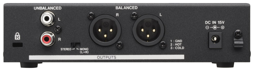 Tascam RX BT10MKII rear
