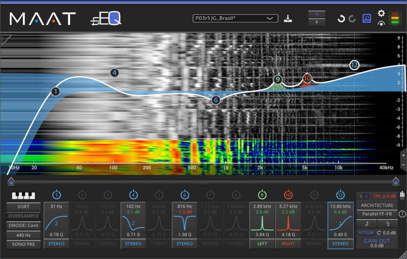 MAAT thEQblue v3 UI