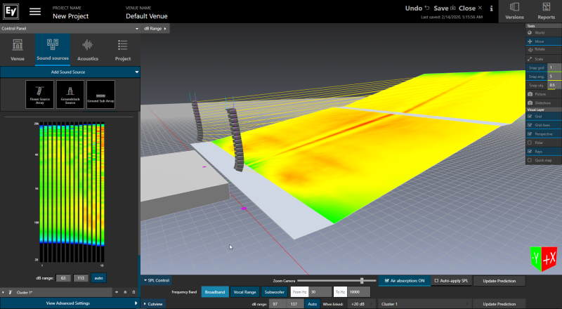 Electro Voice PREVIEW PAC with spectrograph view small