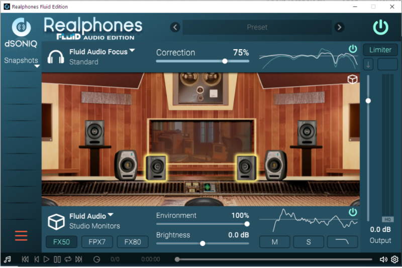 FluidAudio Realphones GUI