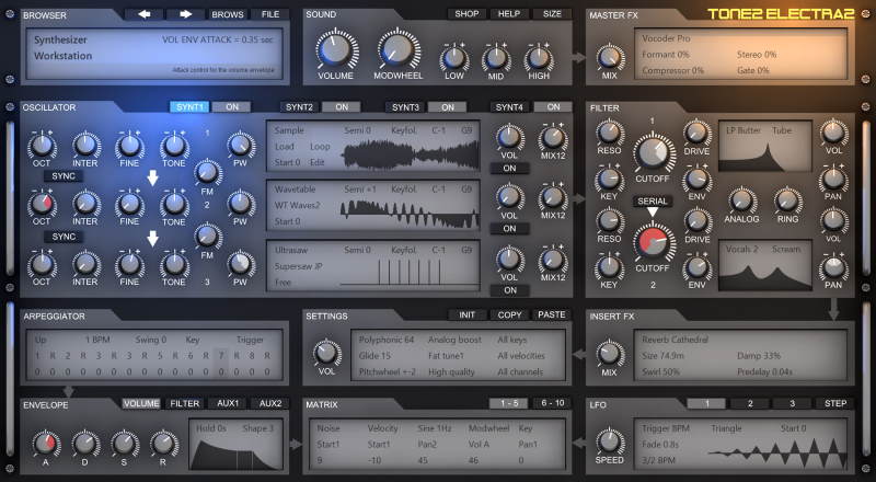 Tone2 Electra 2.8 Screenshot