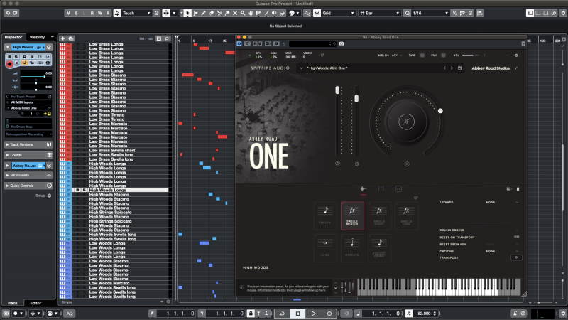 SpitfireAudio Abbey Road One GUI Cubase small