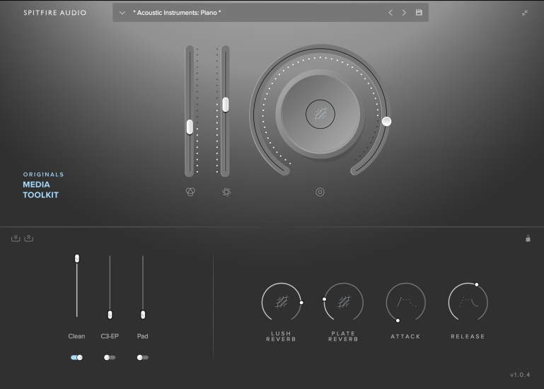 SpitfireAudio ORIGINALS MEDIA TOOLKIT GUI small