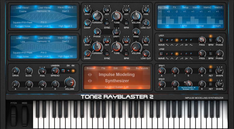 Tone2 RayBlaster Big GUI small