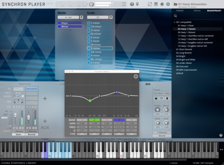 VSL FreeHarpGlissandos MixerPresets small