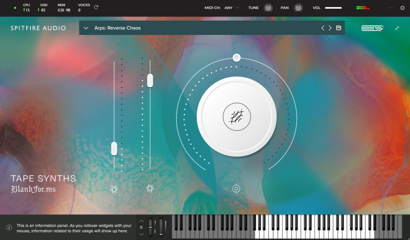 SpitfireAudio Tape Synths UI