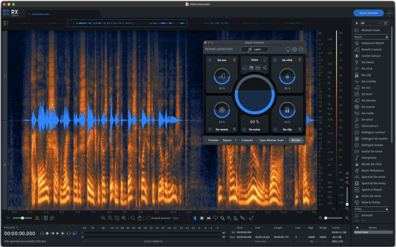 iZotope Rx10 GUI small