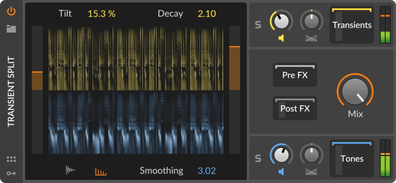 Bitwig Spectral Suite Transient Split