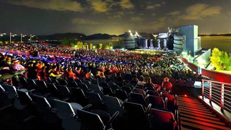 Lawo Torre del Lago auditorium view on stage