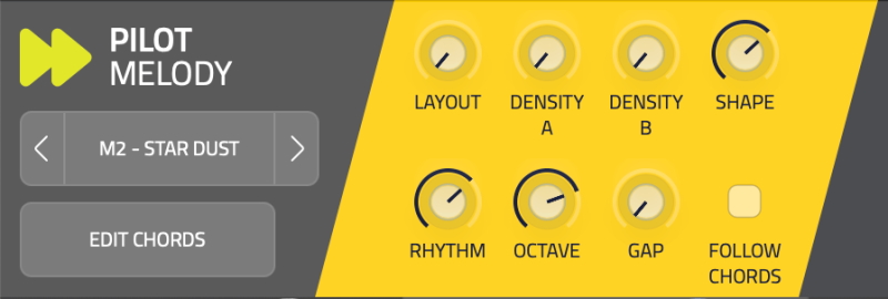 MixedInKey PilotMelody knobs closeup