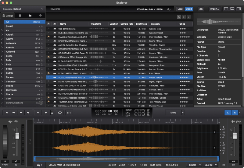 SoundParticles SFX Explorer Cloud small