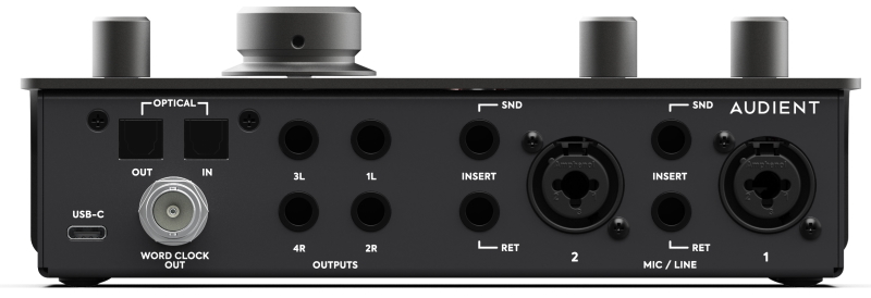 Audient iD24 rear