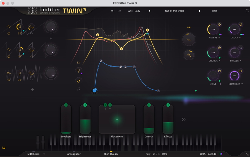 FabFilter Twin3 GUI