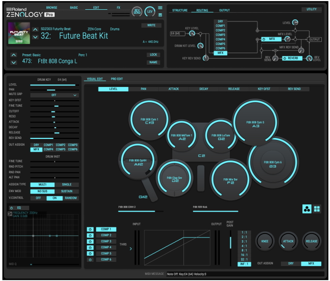 Roland Zenology Pro GUI DK small