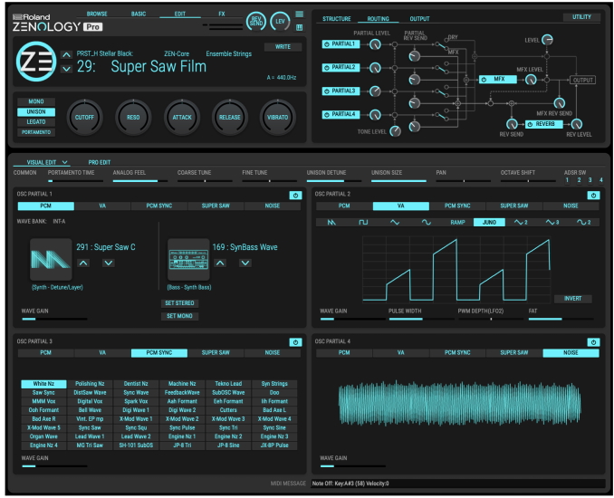 Roland Zenology Pro GUI small