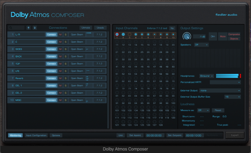 FiedlerAudio DolbyAtmosComposer GUI small