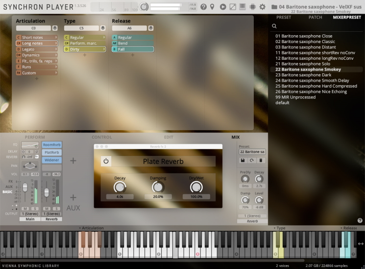 VSL SYNCHRON ized Saxophones GUI small