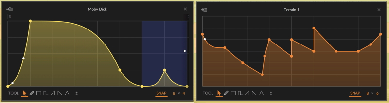 Bitwig5 MSEG segments curves