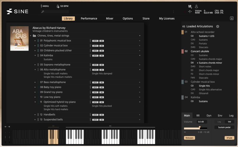 OrchestralTools abacus screenshot