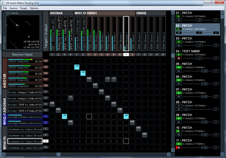 VB Audio TheAudioMatrix GUI