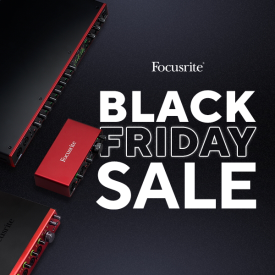 Focusrite BlackFriday banner