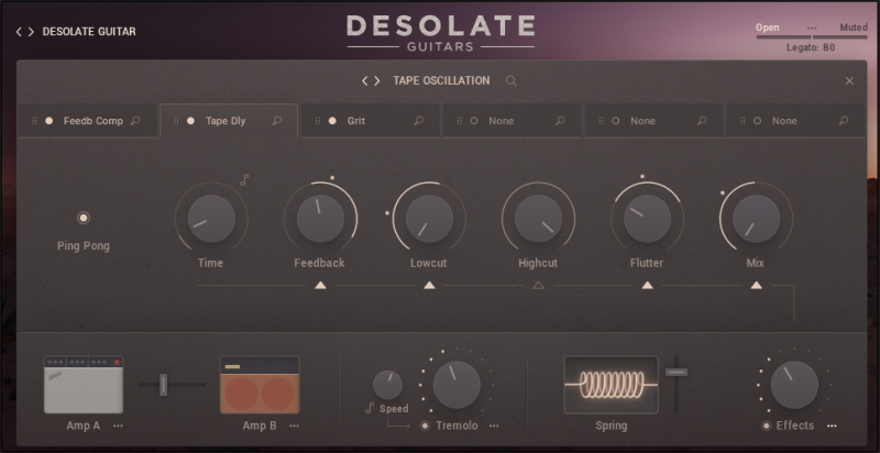 e instruments DesolateGuitars FX Page