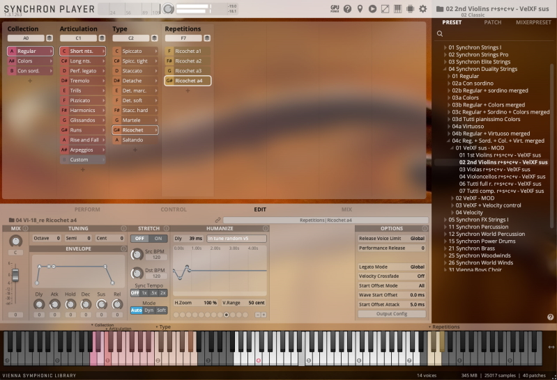 VSL SynchronDualityStringsVirtuoso GUI