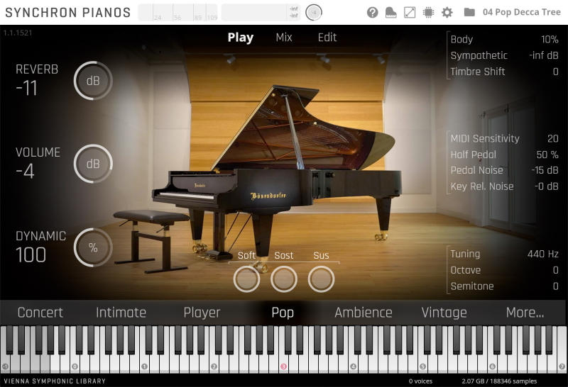 VSL Bosendorfer280VC GUI