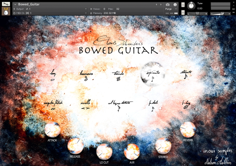 inuoi samples bowed guitar UI