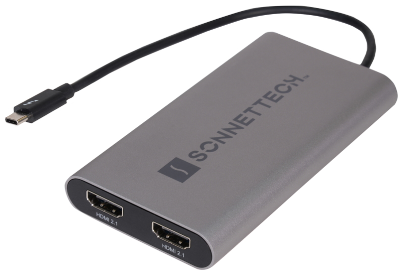 sonnet thunderbolt dual hdmi21 adapter new