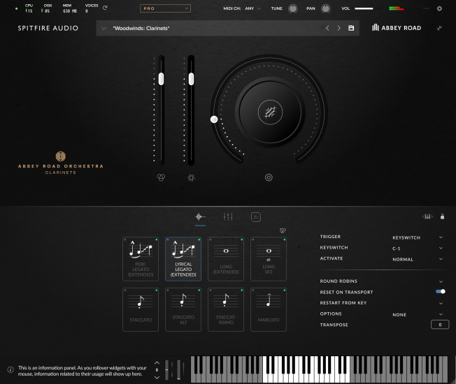 Spitfire ARO Clarinets UI