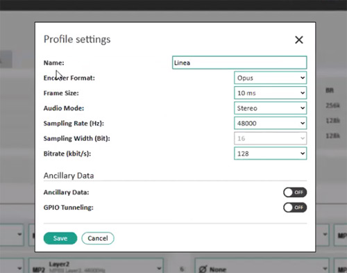 EBU USE CASE CodecProfiles